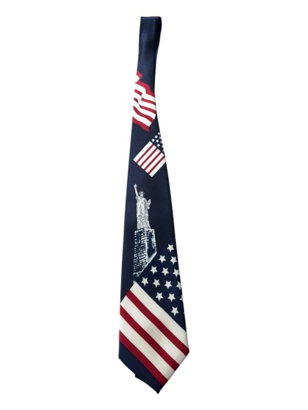 Roberto Celano Patriotic  American Flag Statue of Liberty. Necktie
